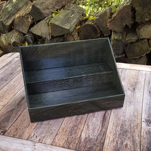 Cardboard Counter Display - Black Wood