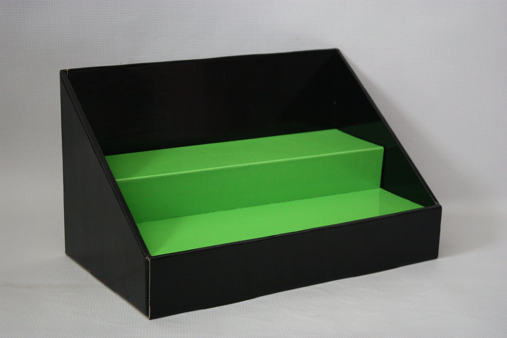 Black Lime Green Stack Display