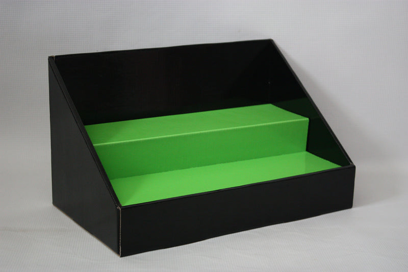 Black Lime Green Stack Display