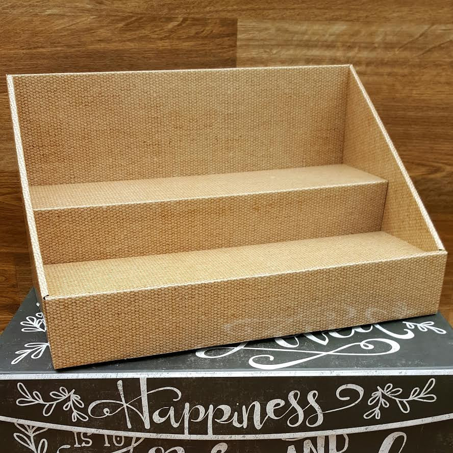 Cardboard Counter Display - Burlap