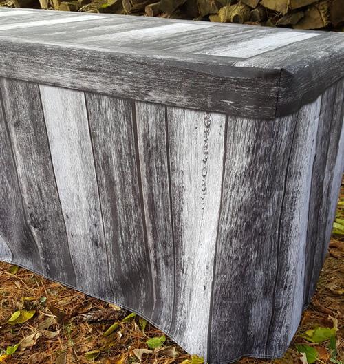 Fitted Table Cover - Old World Gray