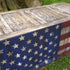 Fitted Table Cover - US Flag Wood Crate