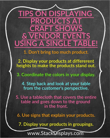 Tips on Making Your Display Stand Out at Craft Shows and Vendor Events ...