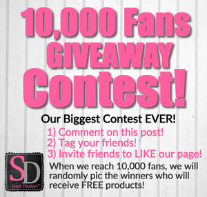Stack Displays 10,000 Facebook Fans Giveaway Contest!