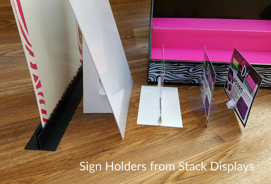New Sign Holders are Now Available! – Stack Displays