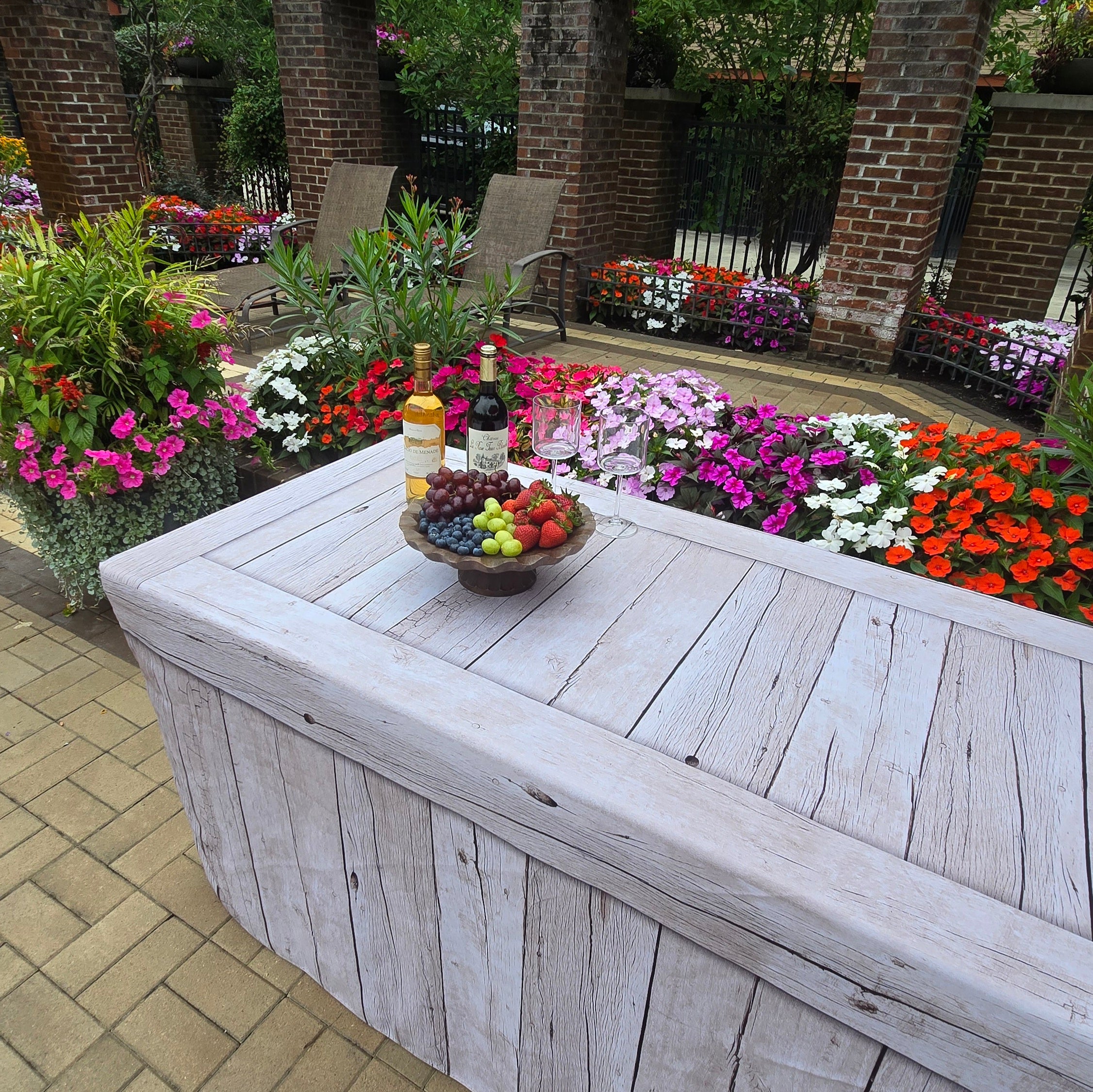 FITTED TABLE COVER - DRIFTWOOD