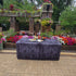 Black Wood Fabric Fitted Table Cover to Cover Folding Tables at Events