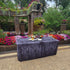 Black Wood Fabric Fitted Table Cover for Folding Tables