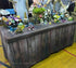 Fitted Table Cover - Dark Brown Wood Crate
