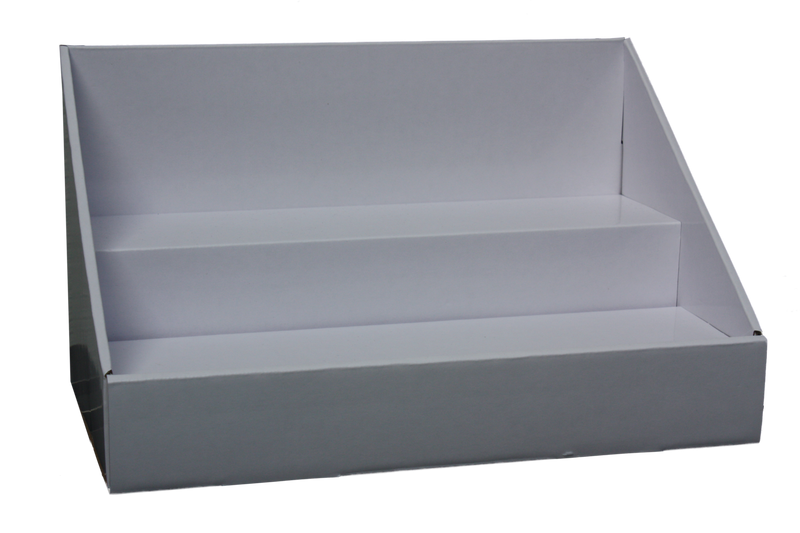 Cardboard Counter Display - Solid White