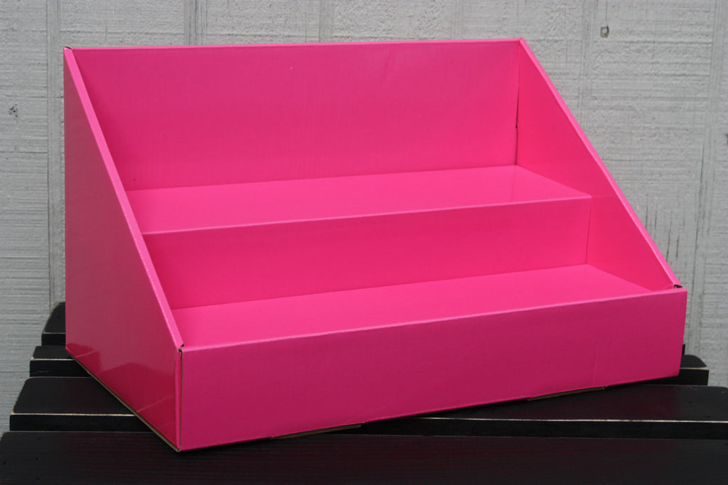 Cardboard Stack Display - Pink Salmon