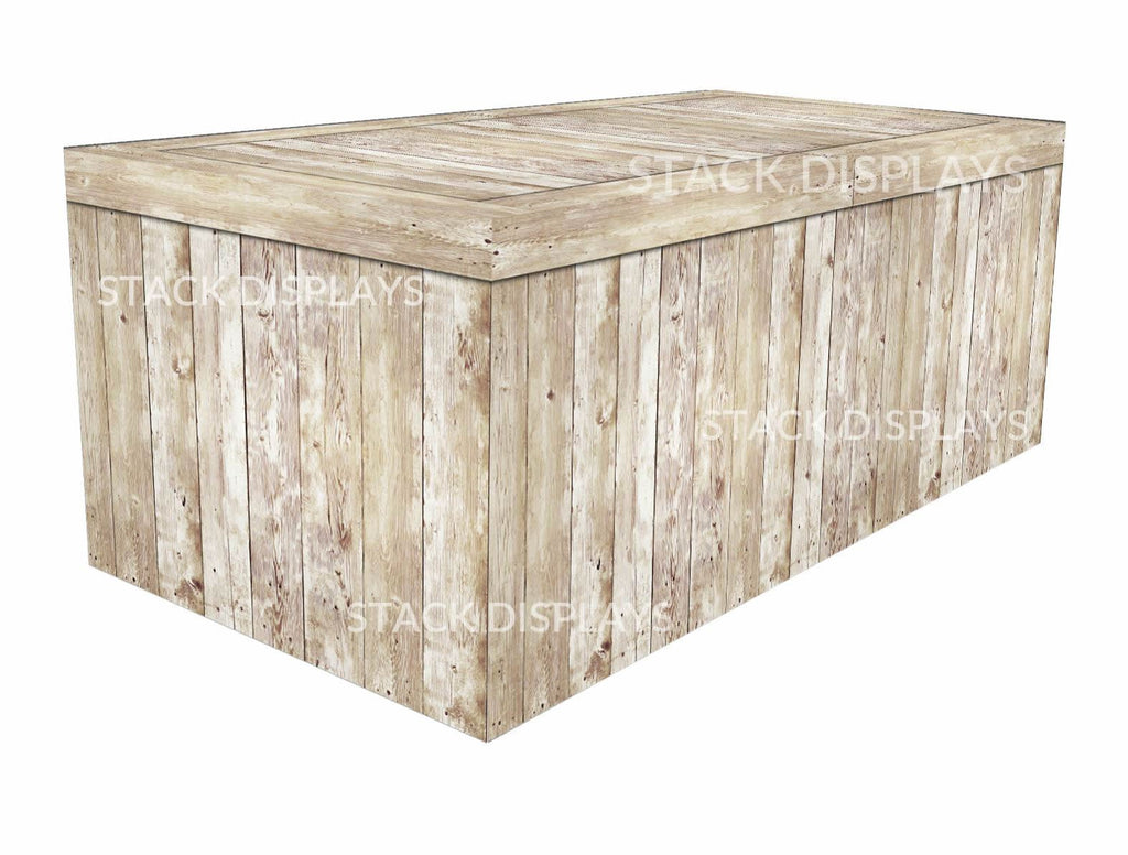 Fitted Table Covers - Light Pine Wood Crate