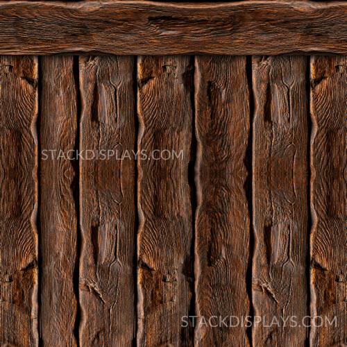 FITTED TABLE COVER - LOG CABIN WOOD