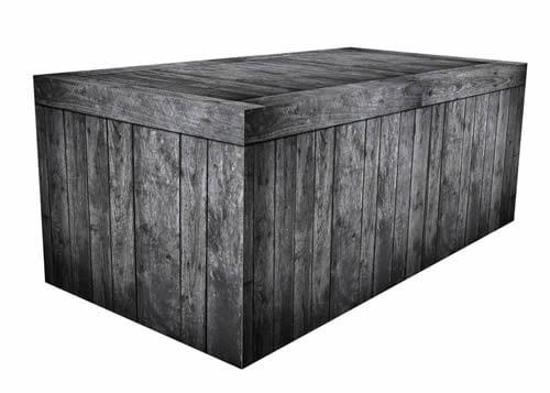 Fitted Table Cover - Black Wood Crate