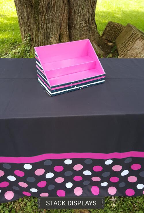 Fitted Table Cover - Pink Polka Dots