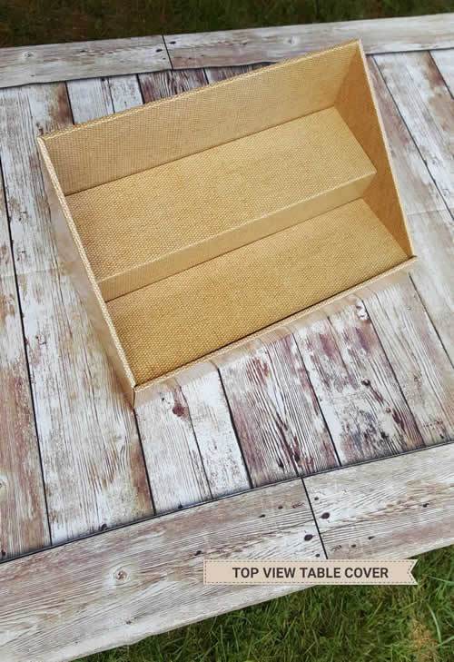 Cardboard Counter Display - Burlap