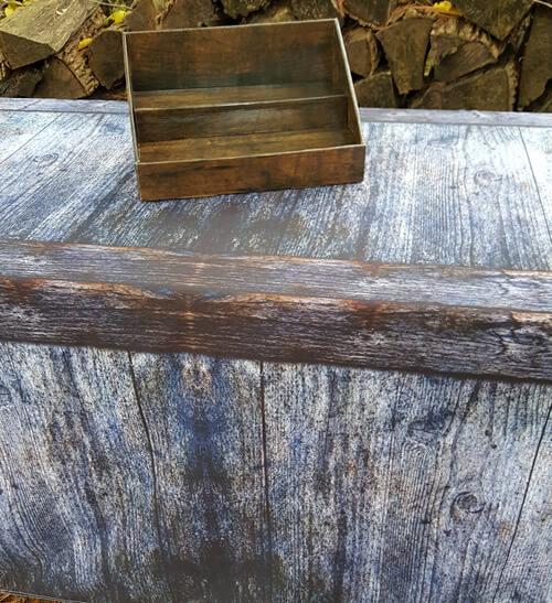 Fitted Table Cover - Barnwood Blue