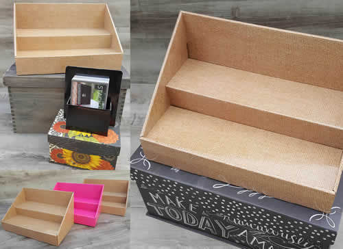 Cardboard Stack Displays Cardboard Counter Display - Burlap – Stack Displays
