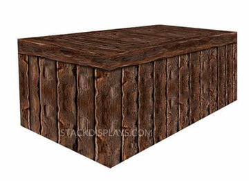 FITTED TABLE COVER - LOG CABIN WOOD – Stack Displays