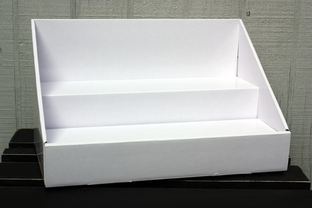 Cardboard Counter Display - Solid White
